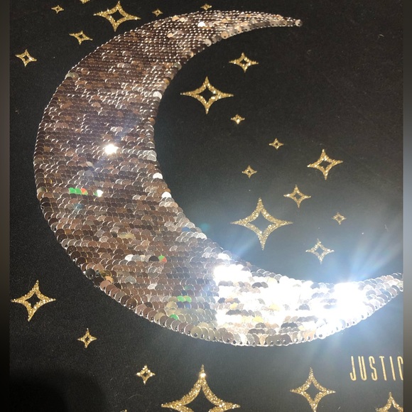 Justice NWOT sequins tee - Picture 4 of 4